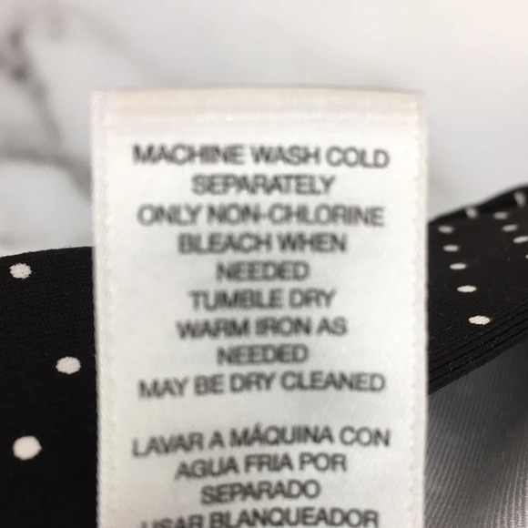 Chico's Black White Dot-Print Crop Leggings Womens 2 Large Pull On - Picture 12 of 14